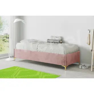 DIEGO SM 02  łóżko tapicerowane 120x200 z pojemnikiem, stelażem metalowym