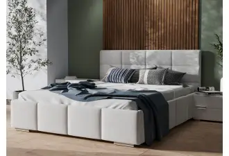 IMPERIA S03 łóżko tapicerowane 140x200 ze stelażem metalowym