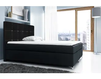 PARIS 1M łóżko kontynentalne 160x200 do sypialni z materacem i pojemnikiem